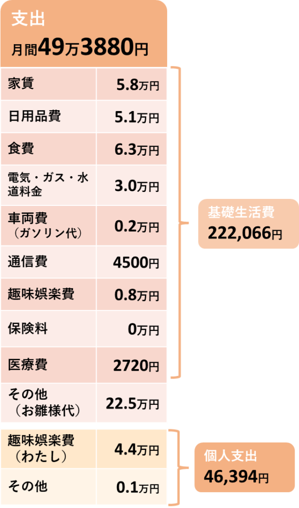 2025年1月の支出の内訳