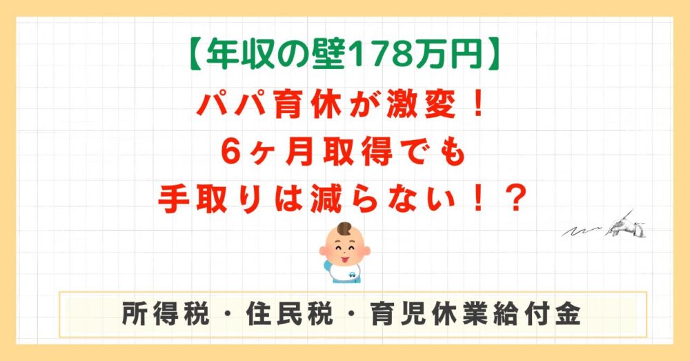 年収の壁とパパ育休